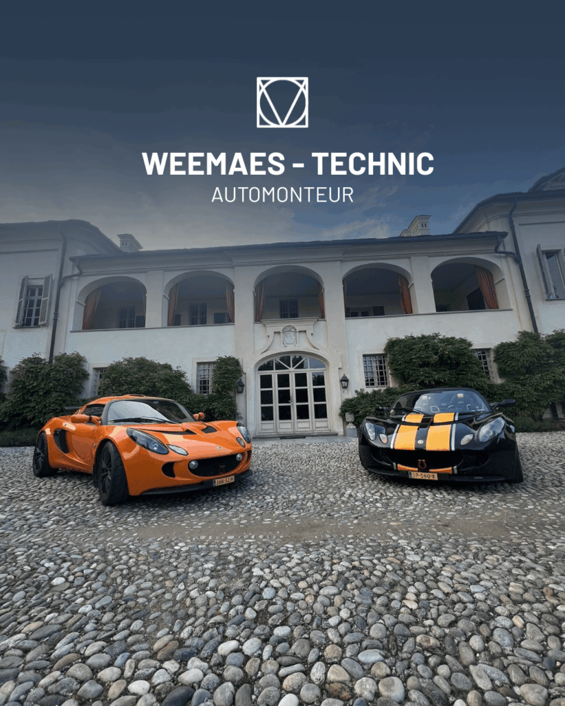 bybo-mijnwerk-weemaes je ziet een cover van 2 autos voor een wit gebouw
